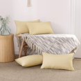 thumbnail image 2 of Deconovo Fundas de cojines decorativas - Juego of 4 Soft Linen Cushion Covers, Machine Washable Pillowcases for Sofa, Pale Banana, 12x20 Inch, 2 of 7