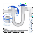 thumbnail image 4 of 2Pack 3/4In Standard Piège à Condensat avec 16In Brosse de Nettoyage PVC Transparent U Piège pour HVAC, Climatiseur, 4 of 5