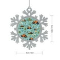 thumbnail image 2 of Christmas Ornaments Cartoon Farm Tractor Customized Snowflake Metal Ornament Boys Farm Equipment Trucks Christmas Tree Hanging Accessories Gifts Keepsake for Family Xmas Ornament 3", 2 of 8