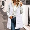 thumbnail image 5 of Perfectbot Women's Sherpa Lined Hooded Vest, Quilted Sleeveless Puffer Zip Up Jacket Warm Winter Outerwear, 5 of 8