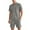 Gray, variant on TMOYZQ Men's Plus Size 2 Piece Outfits Short Sleeve V-neck Tee Shirts and Track Shorts Set Summer Loungewear Outfits 2025