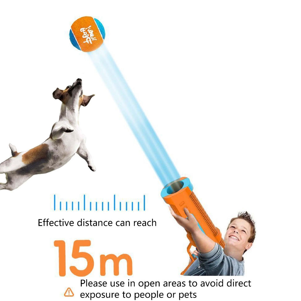 Automatic Dog Toy Ball Thrower Tennis Ball Projectors For Active Play Long Distances Launching Touchless Reloads Systems