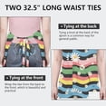 thumbnail image 6 of Pioneer Flower Floral Print Pattern Apron for Women and Men, Cotton Linen Waterproof with Pockets, Adjustable, 33x27 Inch for Kitchen, Gardening, BBQ, Salon, 6 of 6