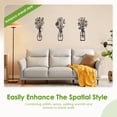 thumbnail image 6 of 3-Piece Metal Flower Wall Decor Minimalist Metal Wall Sculptures for Bedroom, Living Room, Kitchen, Lightweight and Gift-Worthy for Housewarming, 6 of 8