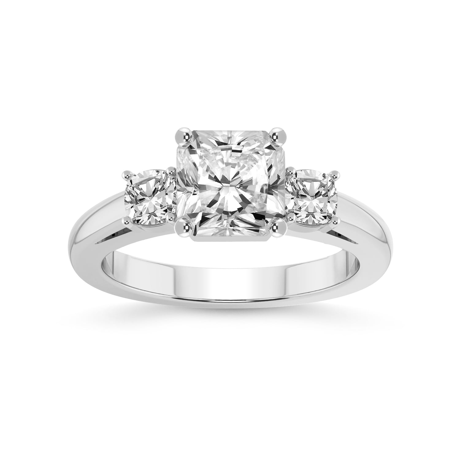 3 Carat IGI Certified Radiant Shape Lab Grown Diamond Engagement Ring