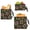 Four Leaf Clover Star, variant on Dailycode 3 Pack Reusable Ziploc Bags Leakproof Sandwich Snack Freezer Bags, Dark Navy Blue Plaid