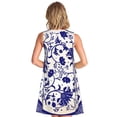 thumbnail image 6 of Lafuoo Blue And White Porcelain Pattern Pattern Women's Sleeveless Dress, Round Tie Pocket Short Sleeve Dress Summer Clothing, Suitable for Vacation, Leisure, Work-Medium, 6 of 8