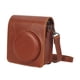 thumbnail image 1 of Estuche para cámara Cierre a presión con botón instantáneo Pequeño Suave y práctico Correa ajustable marrón, 1 of 7