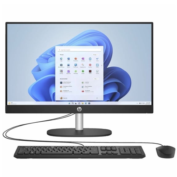 Restored HP 24-CR0000A 23.8" FHD IPS AMD Athlon Gold 7220U 2.4 GHz 8GB RAM 512GB SSD AMD Radeon 610M Windows 11 Home All-in-One Desktop, Black