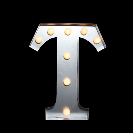 letters 6 sign marquee Inch, 'T' Letter Battery LED Marquee Light Metal Sign (10 letters 6 sign marquee Inch, 'T' Letter Battery LED Marquee Light Metal Sign (10
