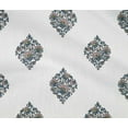 thumbnail image 4 of oneOone Cotton Flex White Fabric Leaves & Flower Floral Dress Material Fabric Print Fabric By The Yards 40 Inches Wide, 4 of 4