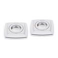 thumbnail image 2 of Alno A6524-PN Cube 3" Square Shower Bath Grab Bar Brackets Backplates - Nickel, 2 of 3