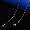 thumbnail image 2 of PVD Vacuum Plating 304 Stainless Steel Coreana Chain Necklace with Lobster Claw Clasp Real 18K Gold Plated 19.68 inch(50cm)x1.2mm, 2 of 4
