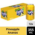 thumbnail image 1 of Fanta Pineapple Fridgepack Cans, 355 mL, 12 Pack, 1 of 7