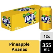 Fanta Pineapple Fridgepack Cans, 355 mL, 12 Pack