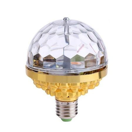 

LED Rotating Crystal Ball Colorful Magical Light Ball LED Stage Lamp Bulb W6I1