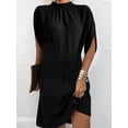 thumbnail image 6 of Elegant Women‘s Dresses 2024 Summer Fashion Round Neck Loose Bat Sleeve Office Lady Party Dress Y2K S-XXL, 6 of 7