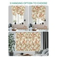 thumbnail image 4 of Pink Rose Fall Tie Up Curtains for Windows 45 Inch Length Balloon Curtains Kitchen Adjustable Balloon Window Shade Thanksgiving Vintage Pastoral Floral Tie Up Valance Bathroom Curtain Window 42"x45", 4 of 6