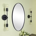 thumbnail image 2 of TEHOME Javell Oval Metal Wall Mirror 36" x 24" - Black, 2 of 5