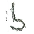 thumbnail image 3 of FastXmas 77.5 In Christmas Artificial Vines Decoration Vivid Artificial Pine Leaves Rattan Christmas Pendant Ornaments Realistic Pine-Branches Vines Decorations for Fireplace Xmas Ladder Stairs Party, 3 of 6