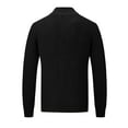 thumbnail image 6 of DHFJKG Mens Full Zip Ribbed Cardigan Sweaters Unisex Slim Fit Lapel Raglan Long Sleeve Casual Knitted Sweater Jacket Coat Solid Color Warm Leisure Outerwear, 6 of 6