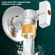 thumbnail image 3 of Válvula de Bola de Entrada de Agua Fría y Caliente de Latón de 2 Piezas, Válvula de de Lavabo de Baño de 20 Mm, Regulador de Presión de Agua para Conexión de Inodoro, 3 of 7