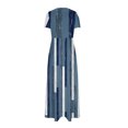 thumbnail image 5 of Vestido Corto de Verano de la Moda de las Mujeres Impreso de Manga Corta Cuello Redondo Tobillo de Longitud Vestido Casual, 5 of 5