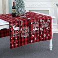 thumbnail image 3 of Grid Household Table Mat Cloth Set 180cmx31cm, Christmas Decoration,b, 3 of 4