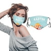 WFJCJPAF 1PCS Easter Theme Fashion Adult Masks Washable Floral Printing Breathable Mask