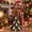 # Witch, variant on Forest Snowman Christmas Figurines, Resin Hand Painted Tabletop Holiday Decor with Pinecones & Woodland Animal Details, Winter Mantel Shelf Indoor Ornament, Housewarming Christmas Gift