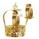 thumbnail image 3 of BRIGHTFUFU 1 pieza de decoración para tarta de cumpleaños infantil, adorno de corona para tarta (dorado), 3 of 7