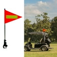 thumbnail image 4 of Golf Cart Flag Pole Kit Reflective Strips Telescopic Pole Durable Nylon Fiber Adjustable Electric Vehicles Outdoor Use, 4 of 7