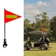 thumbnail image 4 of Kit de mástil para bandera de carrito de golf, soporte telescópico para bandera, accesorios con reflectante Top azul 20x30cm, 4 of 7
