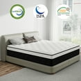 thumbnail image 2 of lemontalking 10 Inch Full Hybrid Mattress CertiPUR-US Certified Memory Foam Pocket Spring Mattress Medium Firm in a Box, 2 of 7