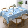 thumbnail image 2 of YFYANG Rectangular Polyester Table Cloth Blue Sheep Cloud Table Cover for Indoor Outdoor Kitchen Restaurant Table Decoration Tablecloths，54" X 72", 2 of 9