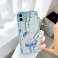 thumbnail image 3 of Cute Cartoon Jellyfishes Printed Phone Case for iPhone X XR XS 7 8 Plus SE2 12 13 mini 11 14 15 Pro Max Matte Shockproof Cover, 3 of 5