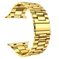thumbnail image 2 of LGSY Metal Bands Compatible with Apple Watch Band 38mm 40mm Women Men Stainless Steel Strap for iWatch Series 6 5 4 3 2 1 SE Gold, 2 of 8