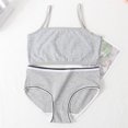 thumbnail image 2 of Girls Two Piece Swimsuits Bikini Set Spaghetti Straps Color Block Teen Girl Swimwear 7-14 Years, 2 of 6