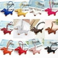 thumbnail image 4 of Mini Dachshund Dog Keychain Cute Pu Leather Animals Keyring Hanging Ornament - First Nations, 4 of 5