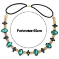 thumbnail image 2 of Retro Emerald Head Chain Headband Gem Hair Accessories For Women And Girls, 2 of 5
