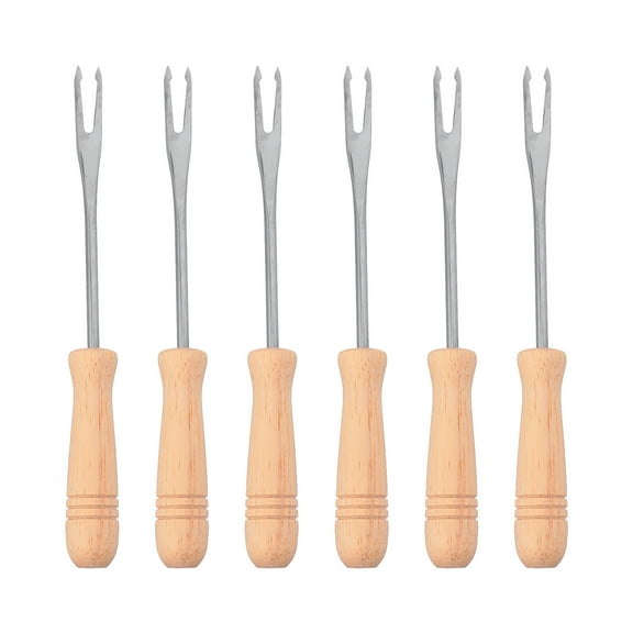 HOMEMAXS 6 Pcs Stainless Steel Corn Holders Corn Skewers Prong Sweetcorn Holder Fork