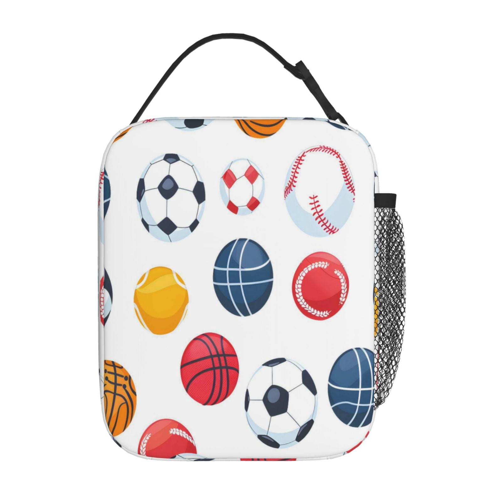 Lunch Bag For Women Men Insulated Portable Lunch Box Bento Box Office Picnic Travel Cooler Bag Sporty Dynamic Style Clean White Background