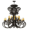 thumbnail image 4 of Meyda 141577 50 in. Serratina 24 Light Chandelier, Coffee Bean, 4 of 5