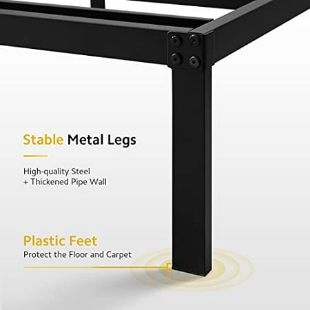Bed Frame Heavy Duty Metal Platform, Bed With High Weight Capacity