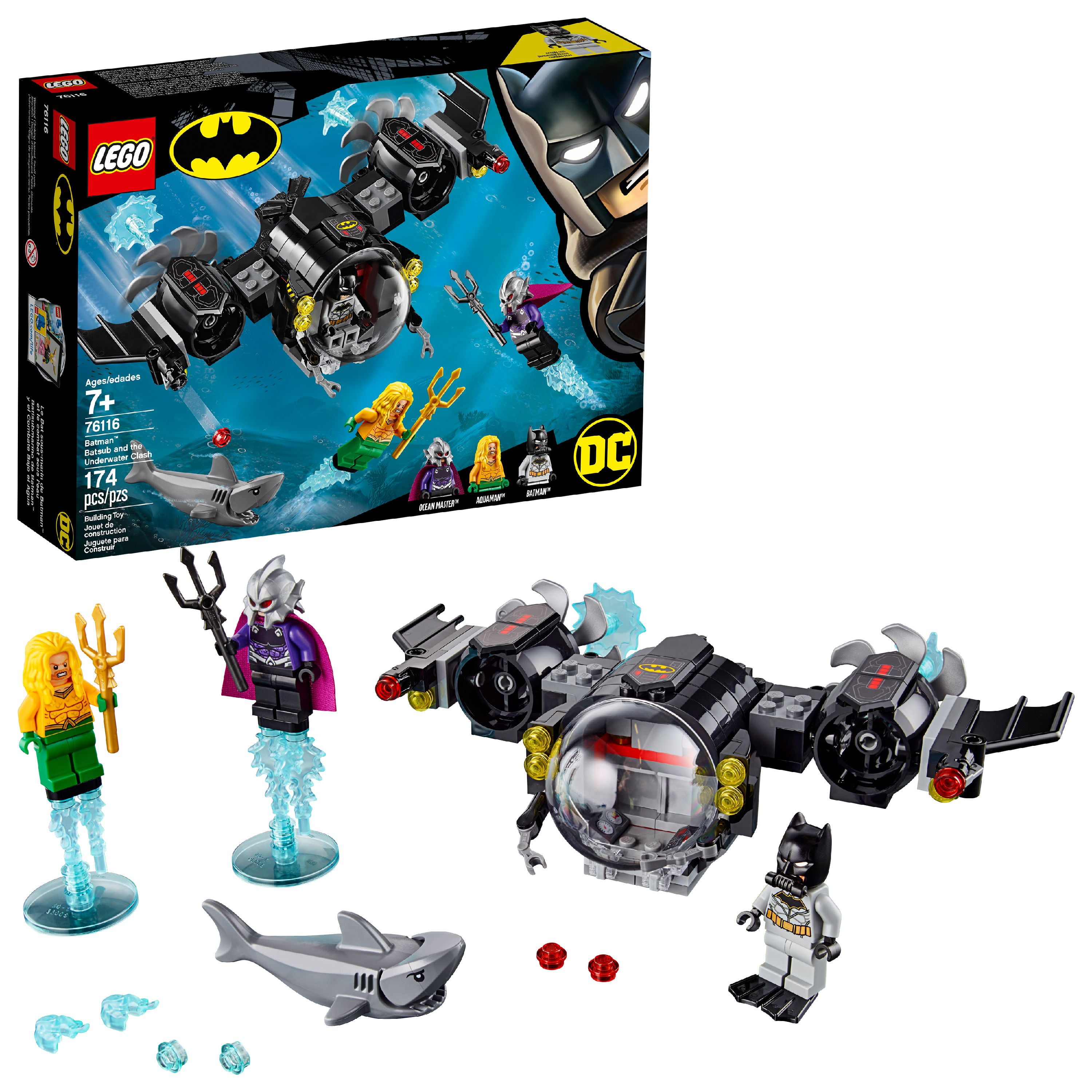 LEGO DC Batman 76116 BATSUB and The Underwater Clash 174 Pcs 7 for sale online 
