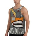 thumbnail image 2 of Gaeub I Like Big Digger Men's Athletic Tank Top, Workout Sleeveless Shirts, Running Tank Tops for Gym, Running, Training - Medium, 2 of 9