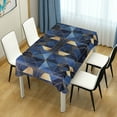 thumbnail image 4 of Yayeee Tablecloths 60" x 60" Rectangle Wrinkle Resistant Party Table Cover, Blue Geometric Pattern, 4 of 8