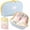 Blue, variant on 3 in 1 Travel Underwear Organizer, Lingerie Bag for Bras, Panties & Socks, Travel Storage Case with Compartments