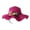 Hot Pink, variant on Prolriy Sun Hats for Women Hat Ladies Travel Flower Foldable Summer Beach Wide Caps Sun Baseball Caps Beach Hats for Women Beige