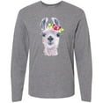 thumbnail image 3 of Inktastic Cute Llama with Flower Long Sleeve T-Shirt, 3 of 5